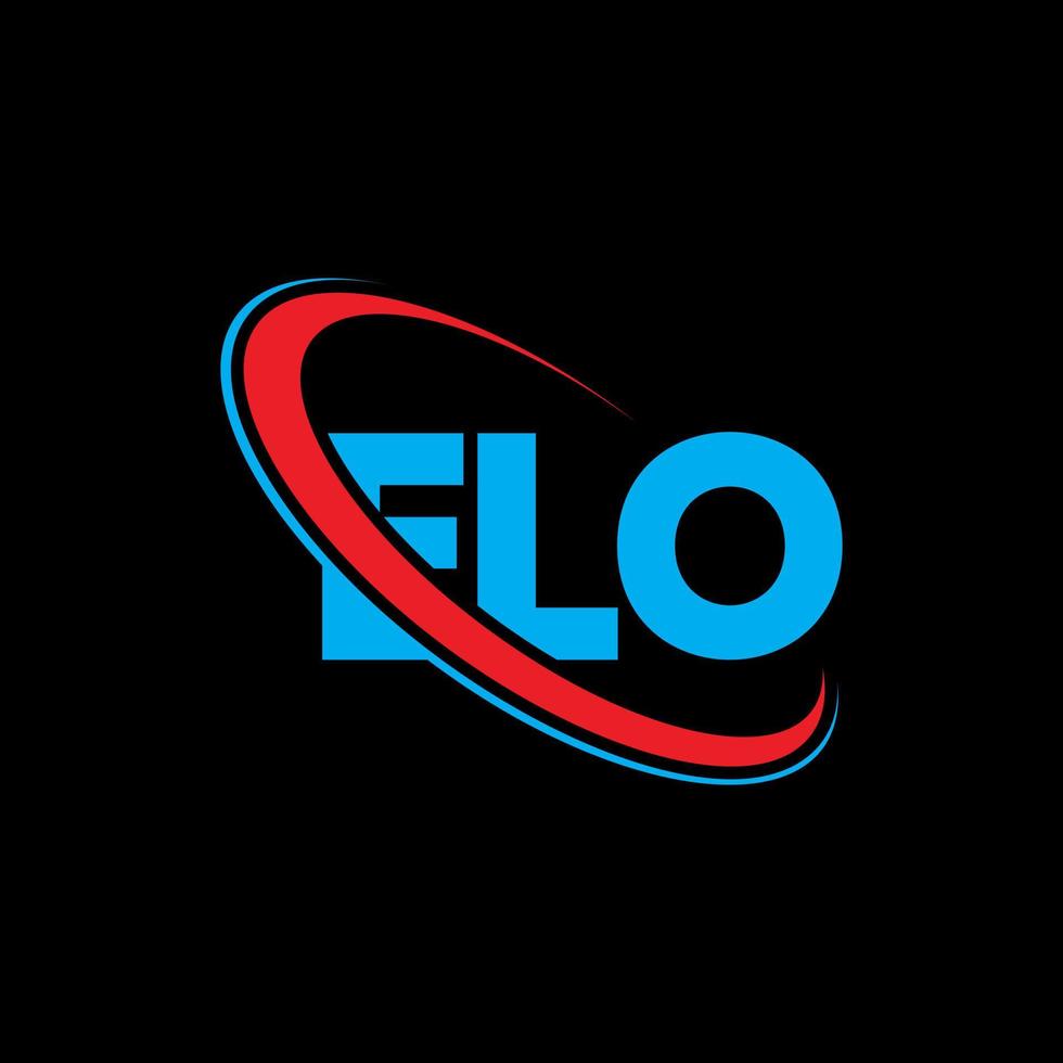 logo élo. lettre d'élo. création de logo de lettre elo. initiales logo elo liées avec un cercle et un logo monogramme majuscule. typographie elo pour la technologie, les affaires et la marque immobilière. vecteur