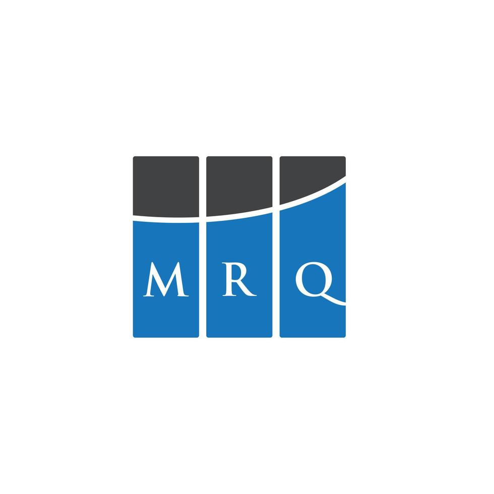 création de logo de lettre mrq sur fond blanc. concept de logo de lettre initiales créatives mrq. conception de lettre mrq. vecteur