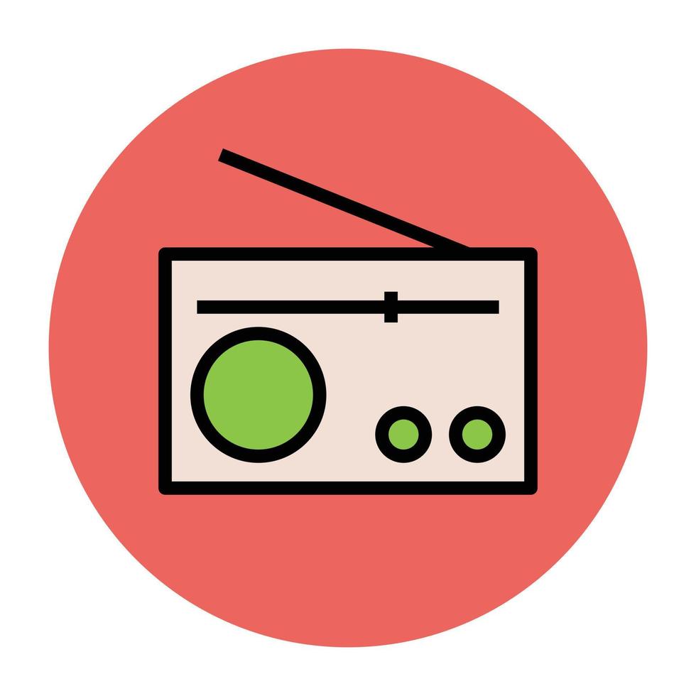 concepts de radio à la mode vecteur