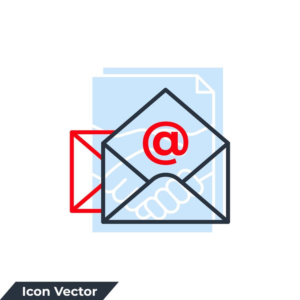 e-mail icône logo illustration vectorielle. modèle de symbole de courrier d'enveloppe pour la collection de conception graphique et web vecteur