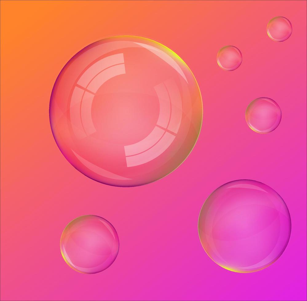 illustration de bulle de savon vecteur