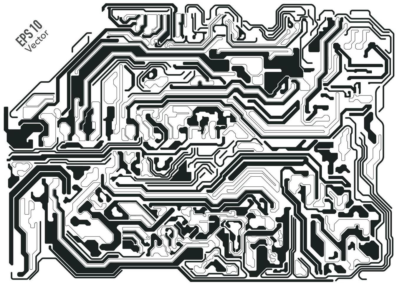 motif noir électronique vecteur