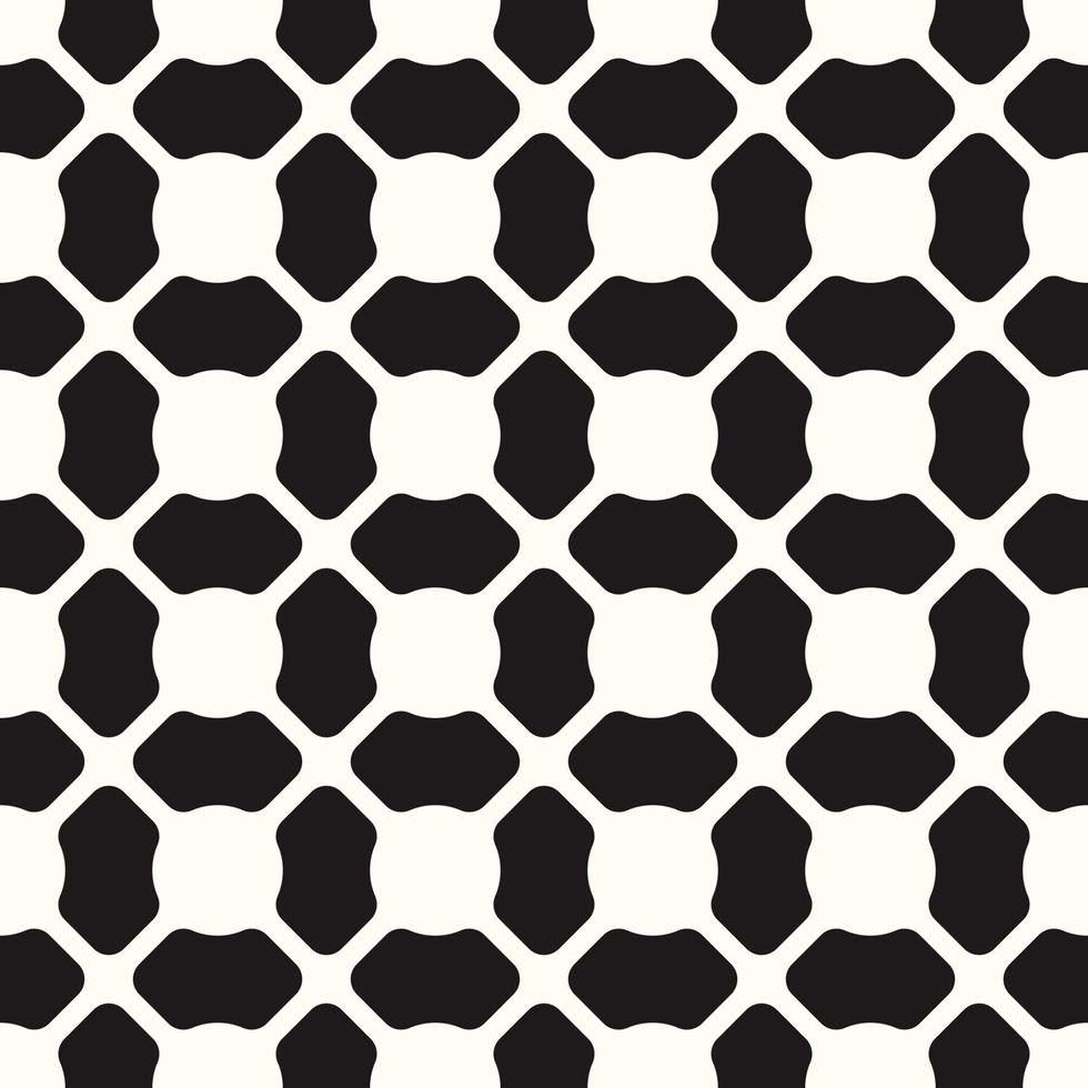 motif monochrome sans couture géométrique de vecteur