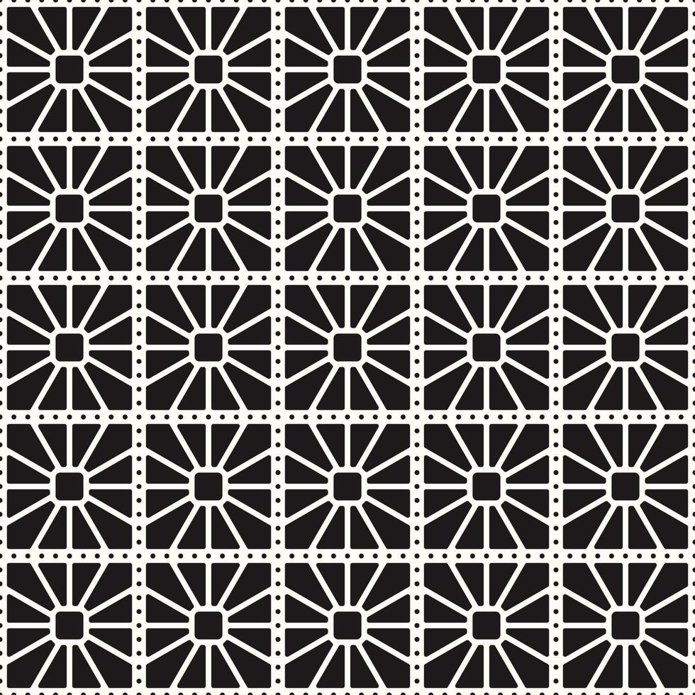 motif monochrome sans couture géométrique de vecteur