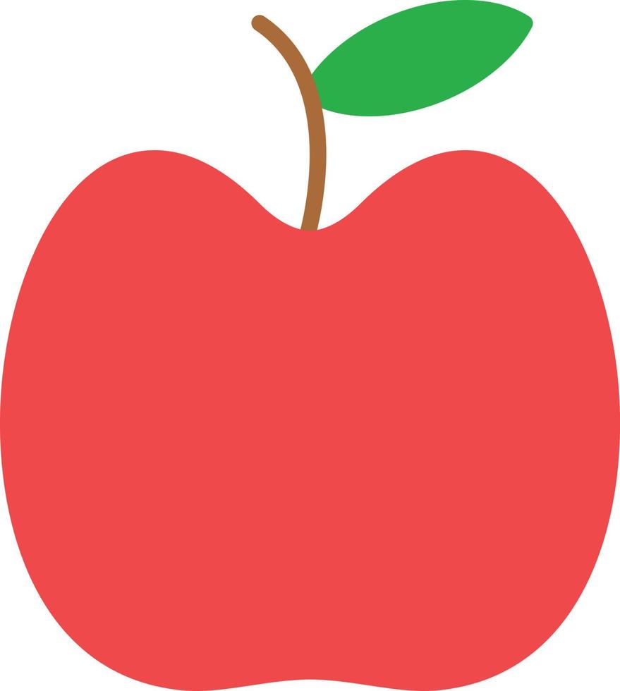 icône plate pomme vecteur