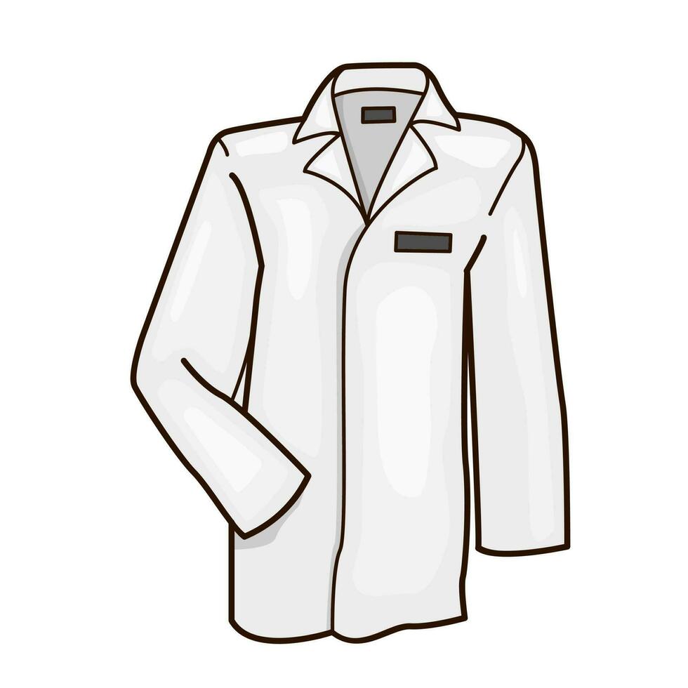 illustration vectorielle de blouse de laboratoire vecteur