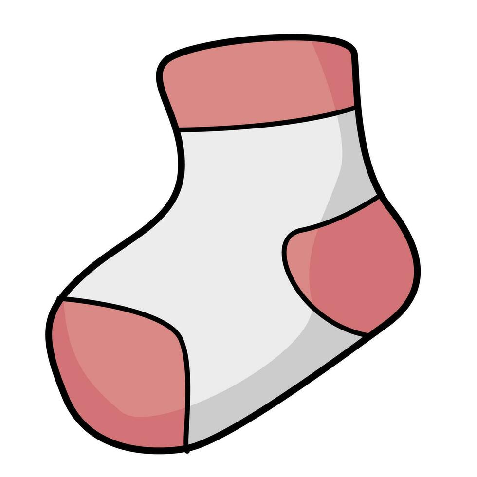 illustration vectorielle de chaussettes bébé vecteur