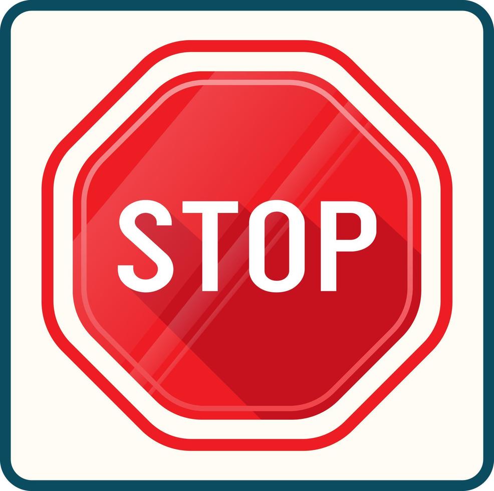 ensemble d'illustrations de panneau d'arrêt d'interdiction sur fond crème vecteur