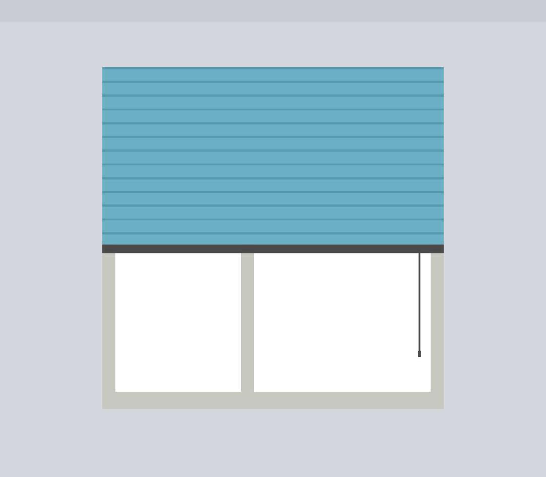fenêtre de l'espace de travail de bureau et illustration vectorielle plane de conception de salle d'affaires. vecteur