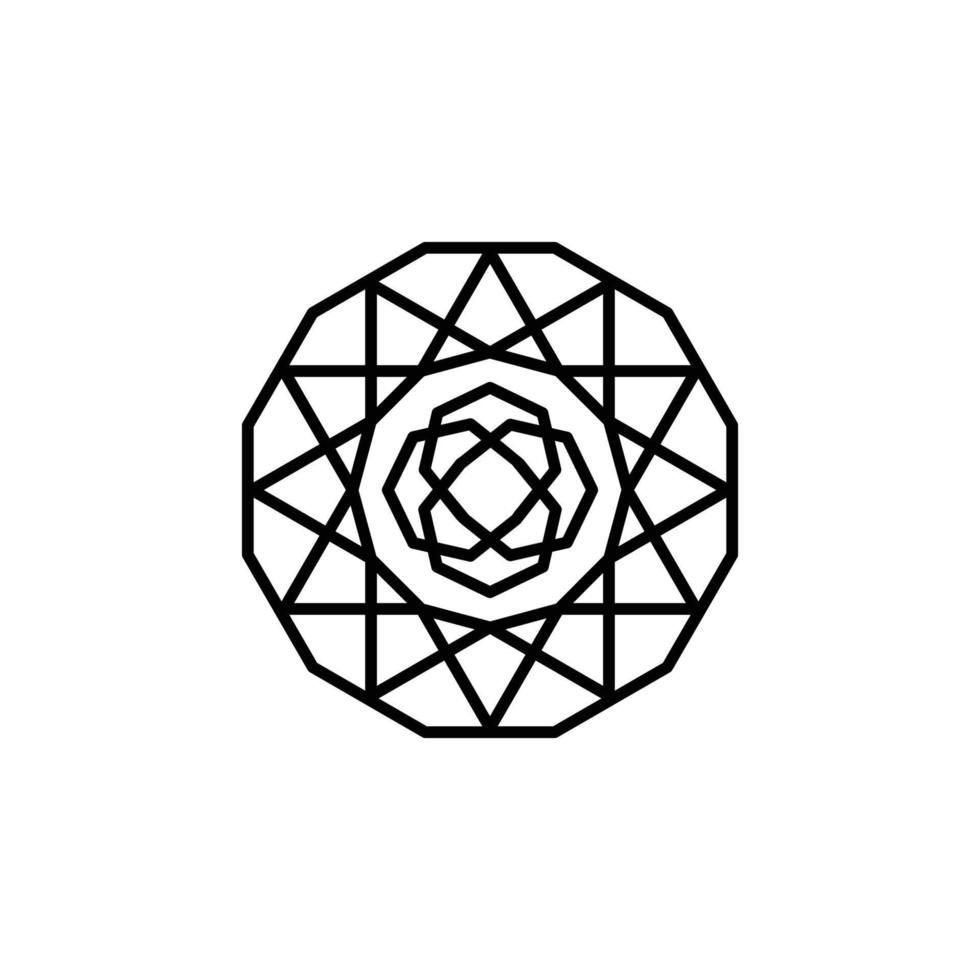 motif de cercle éléments de conception géométrique abstraits. conception de style de ligne. conception simple modifiable vecteur