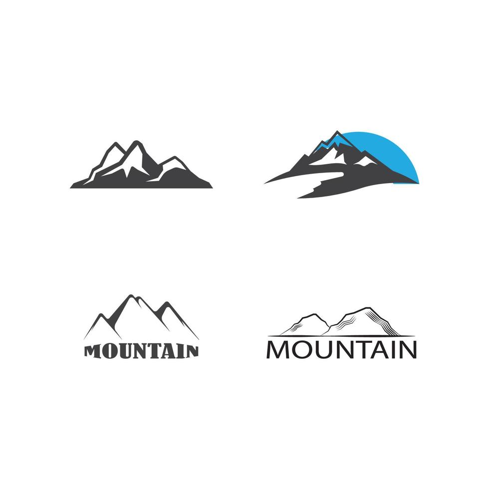 conception de modèle d'illustration vectorielle de logo de montagne. vecteur