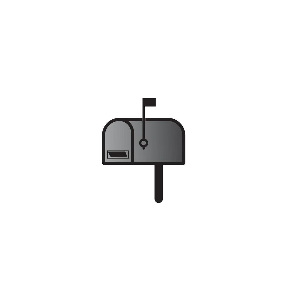 modèle de conception d'illustration vectorielle d'icône de boîte aux lettres vecteur