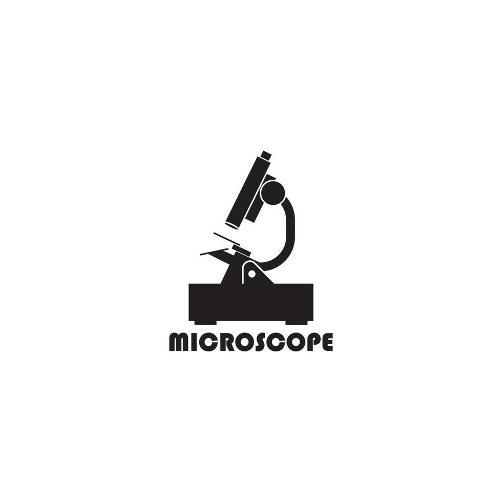 modèle de conception d'illustration vectorielle icône microscope vecteur