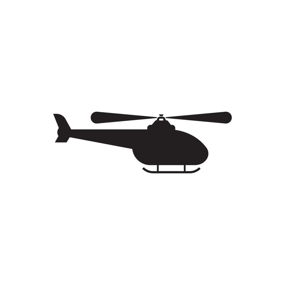modèle de conception d'illustration vectorielle icône hélicoptère vecteur