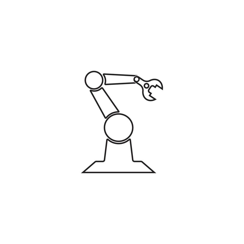 modèle de conception d'illustration vectorielle icône robot vecteur