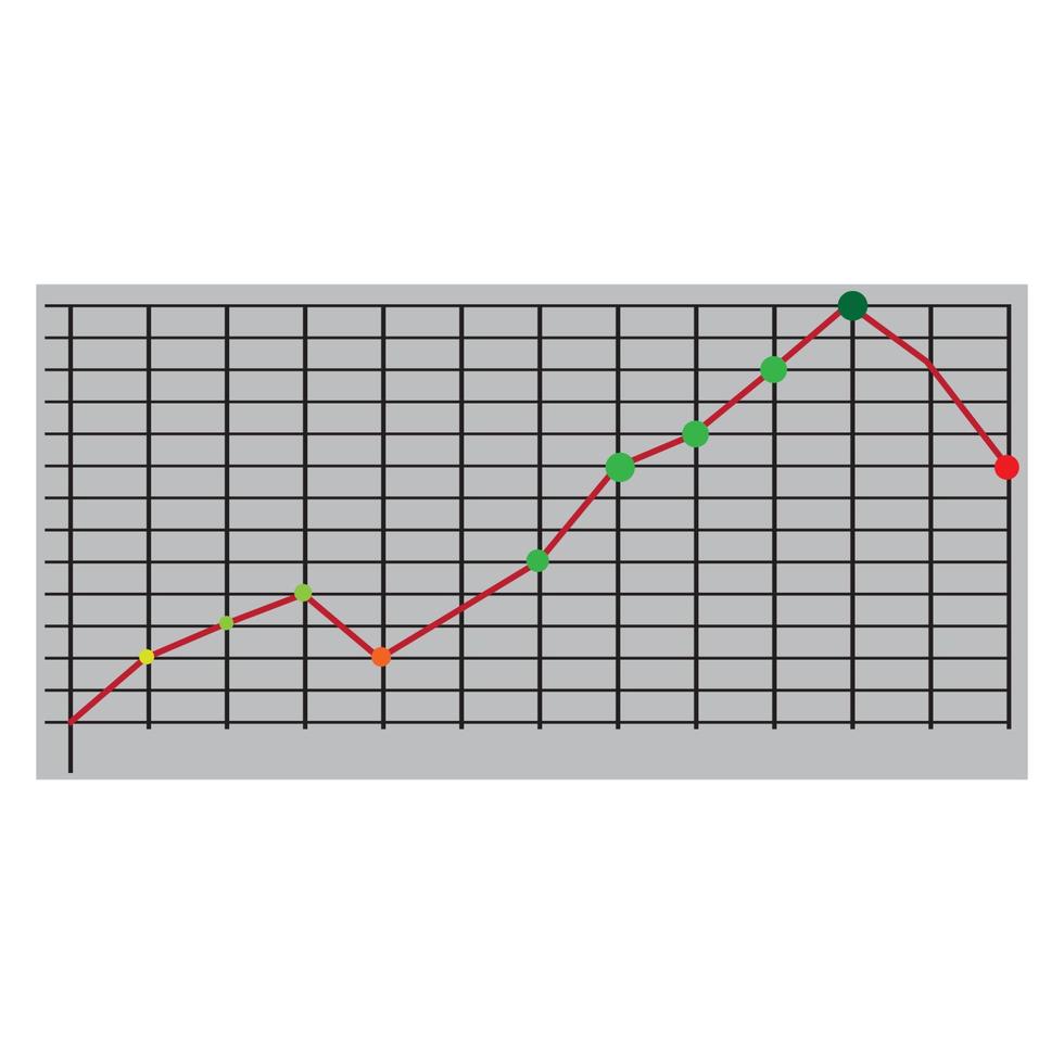 modèle de conception d'illustration vectorielle icône statistiques vecteur