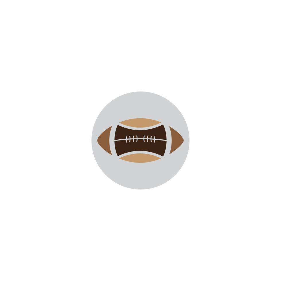 modèle de conception d'illustration vectorielle icône de rugby vecteur