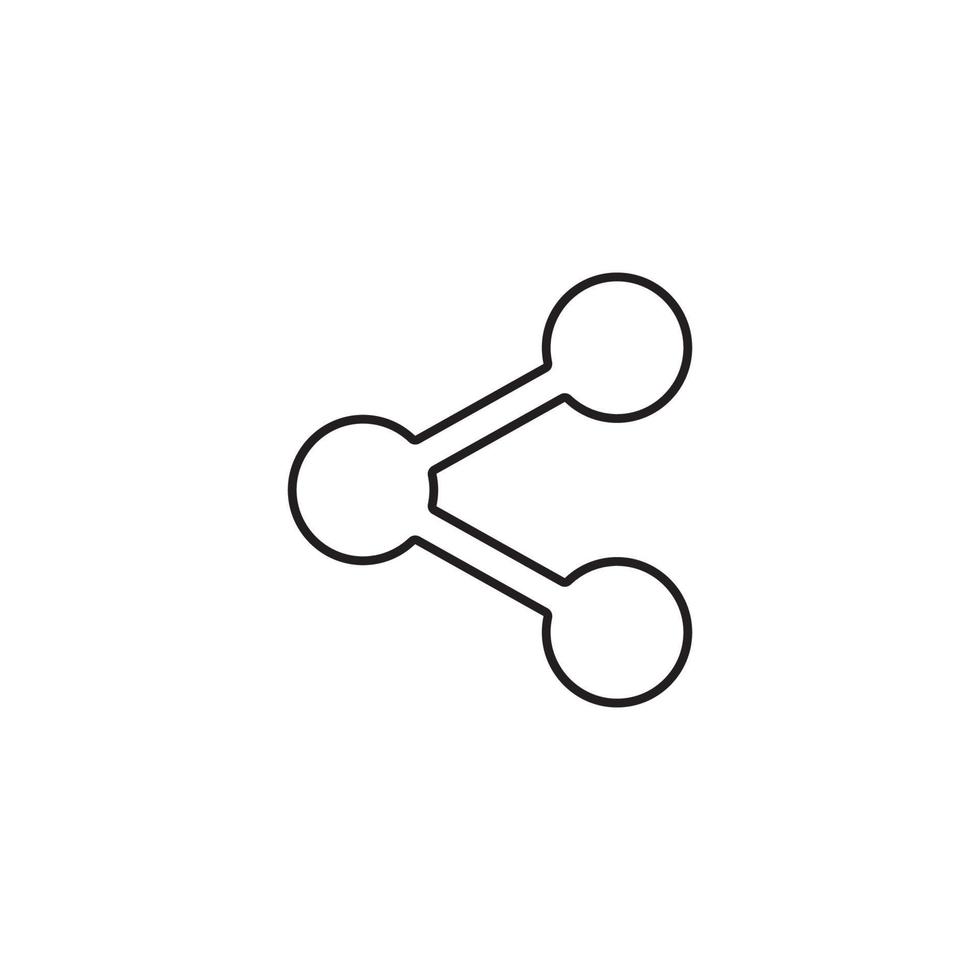 Partager le modèle de conception d'illustration vectorielle d'icône vecteur