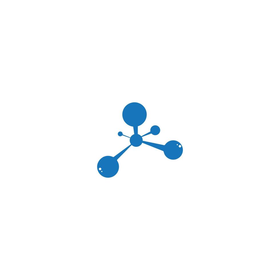 modèle de conception d'illustration vectorielle de logo de molécule vecteur