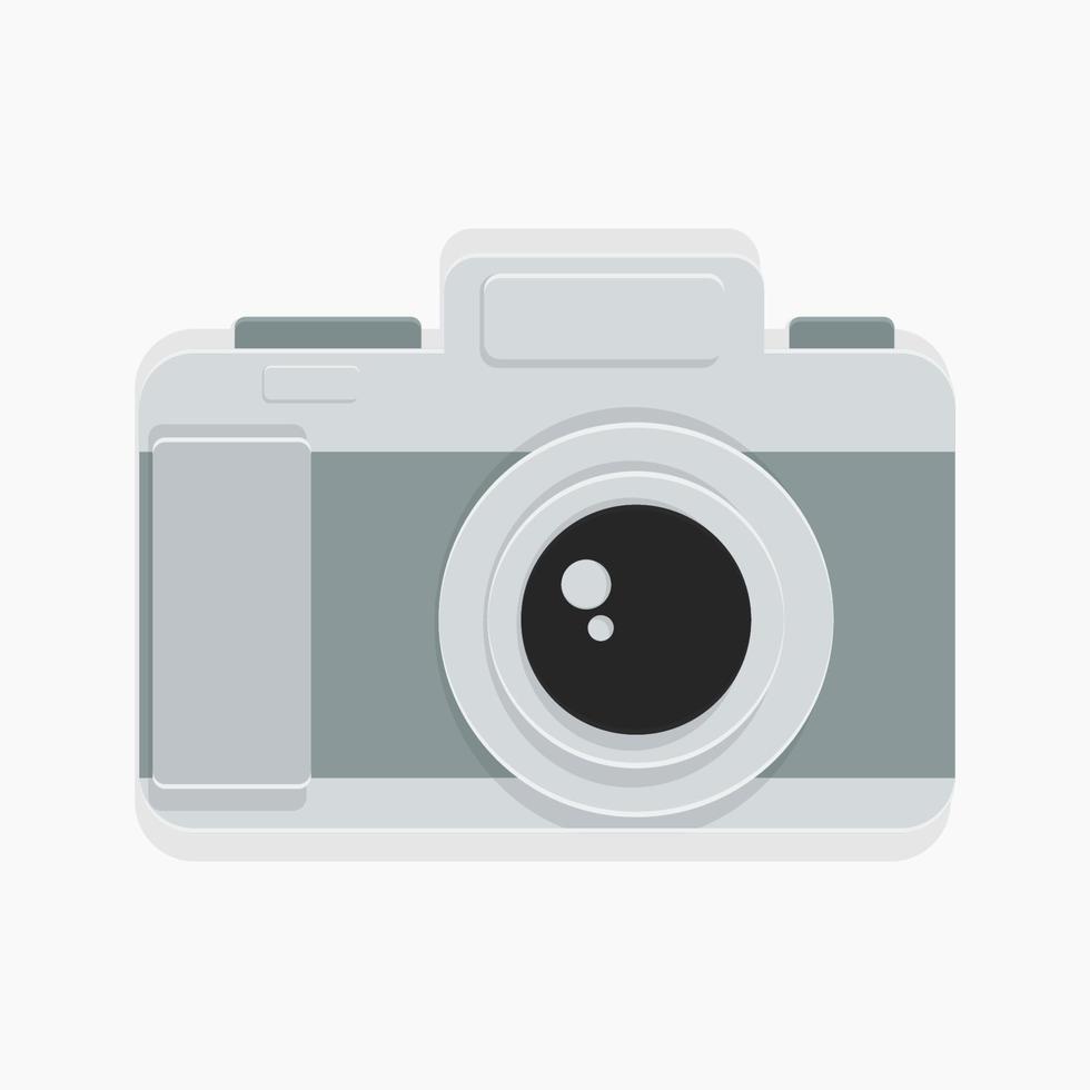 illustration vectorielle de caméra de style papier modifiable pour un élément supplémentaire de produit web ou imprimé sur la photographie ou un projet lié à l'art vecteur