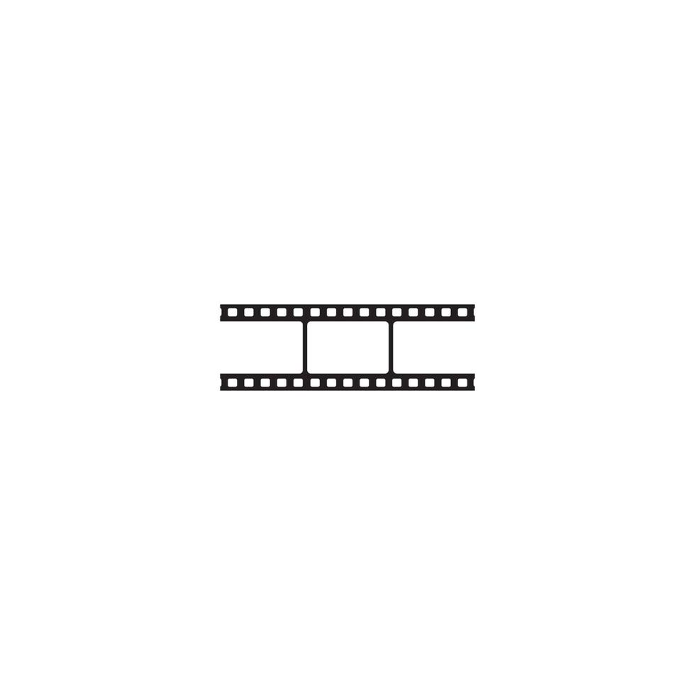 modèle de conception d'illustration vectorielle d'icône de bande de film vecteur