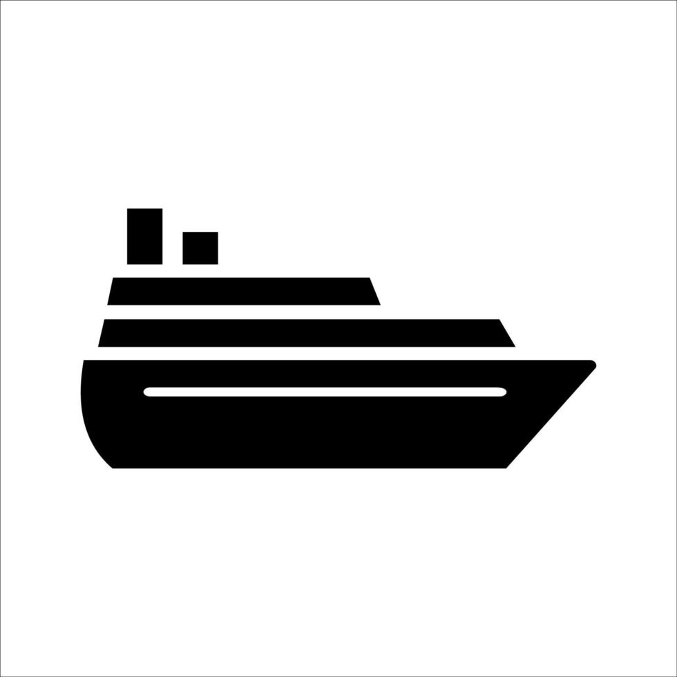 modèle de conception de vecteur d'icône de navire