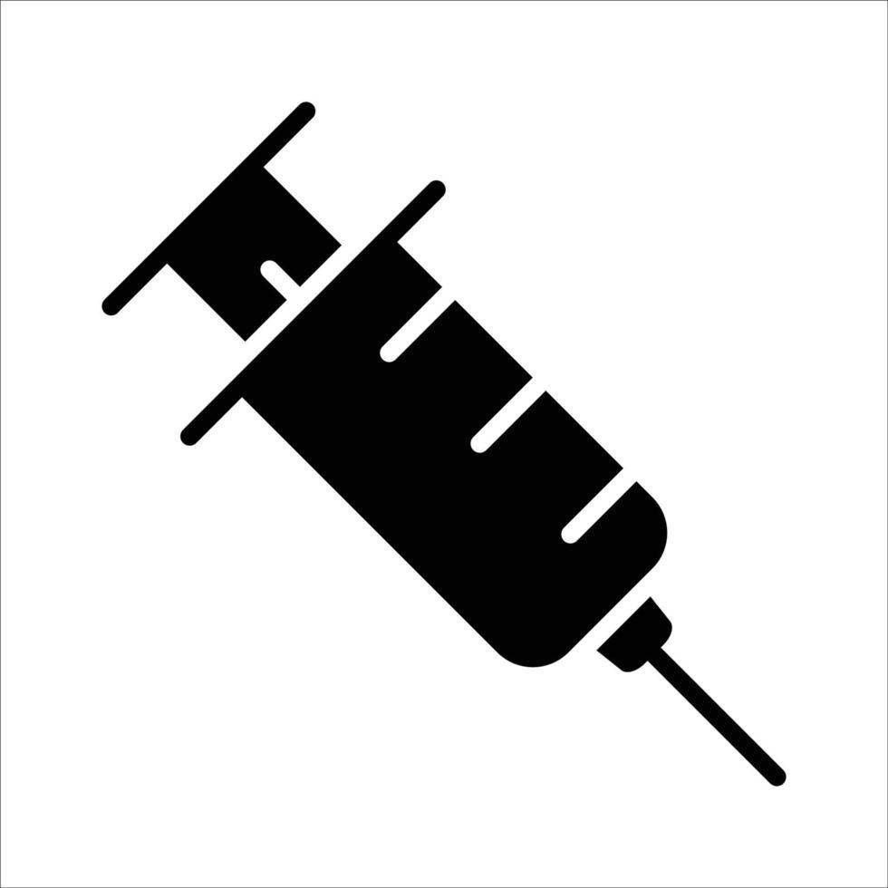 modèle de conception de vecteur icône seringue