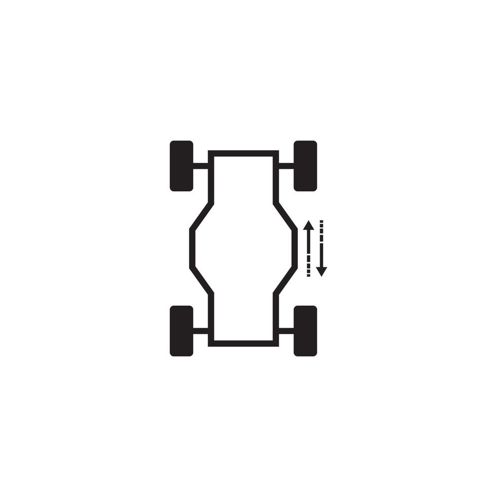 modèle de conception d'illustration vectorielle d'icône de suspension vecteur