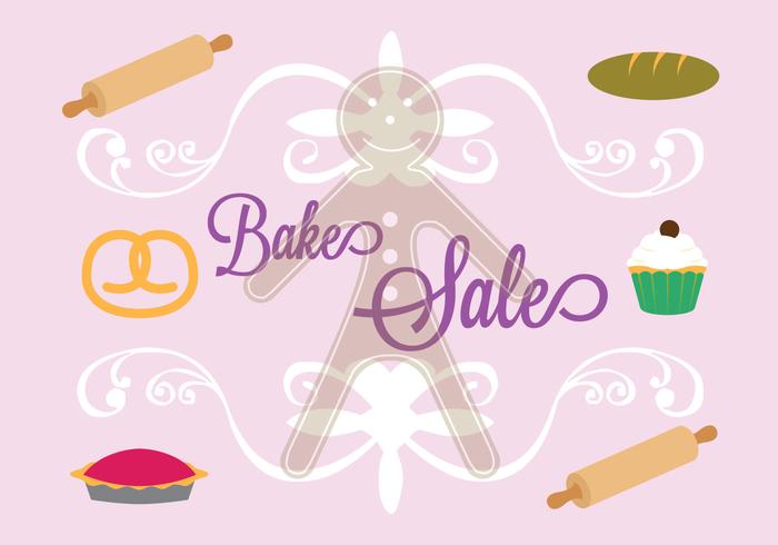 Bake Sale Poster dans le vecteur