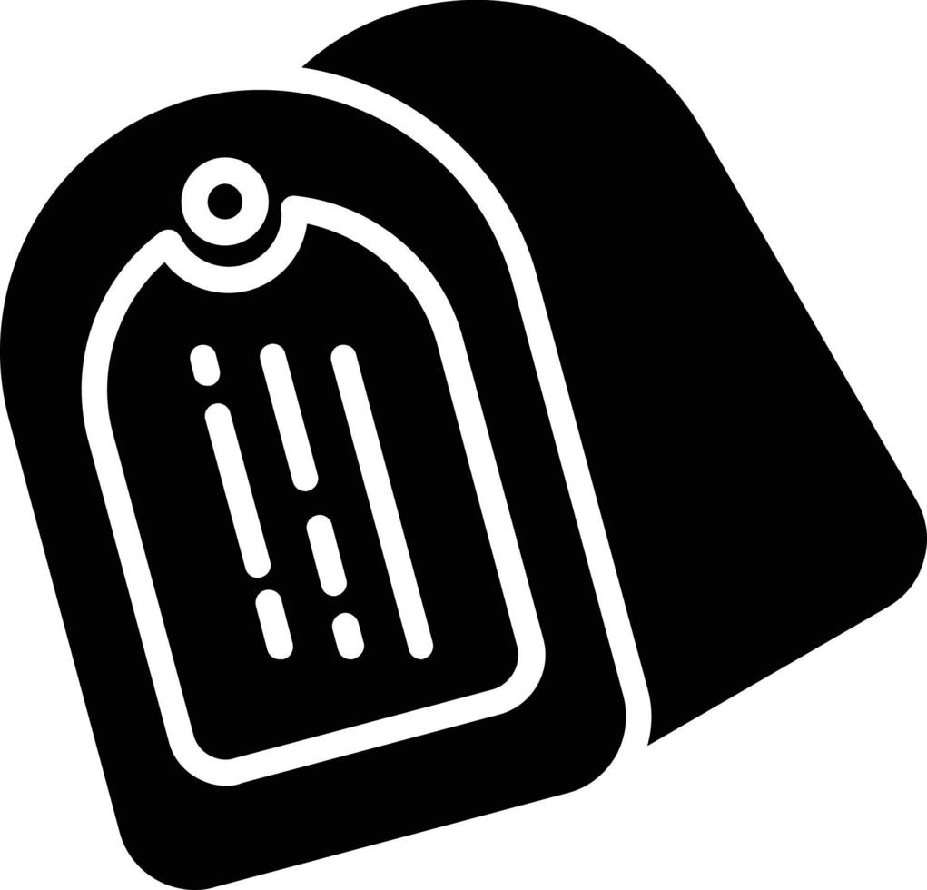icône de glyphe d'étiquette de chien vecteur