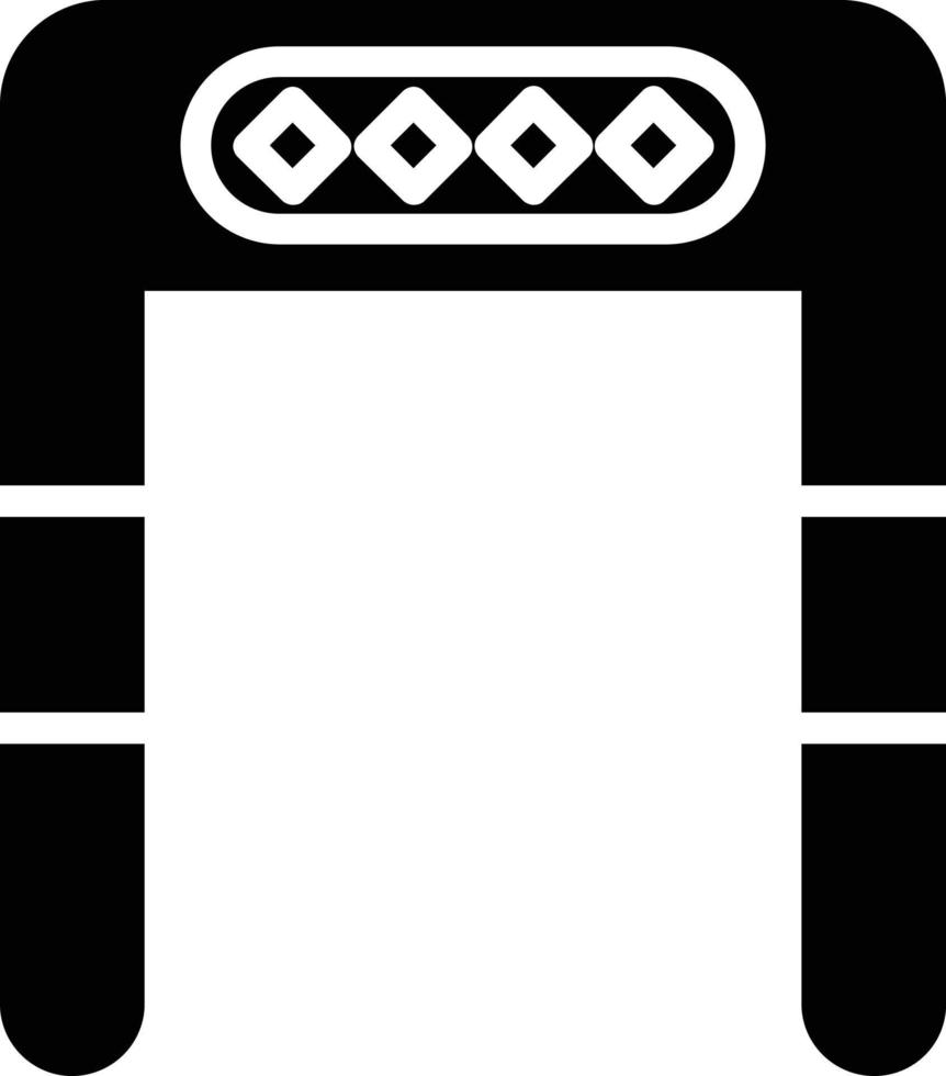 icône de glyphe de contrôle de sécurité vecteur