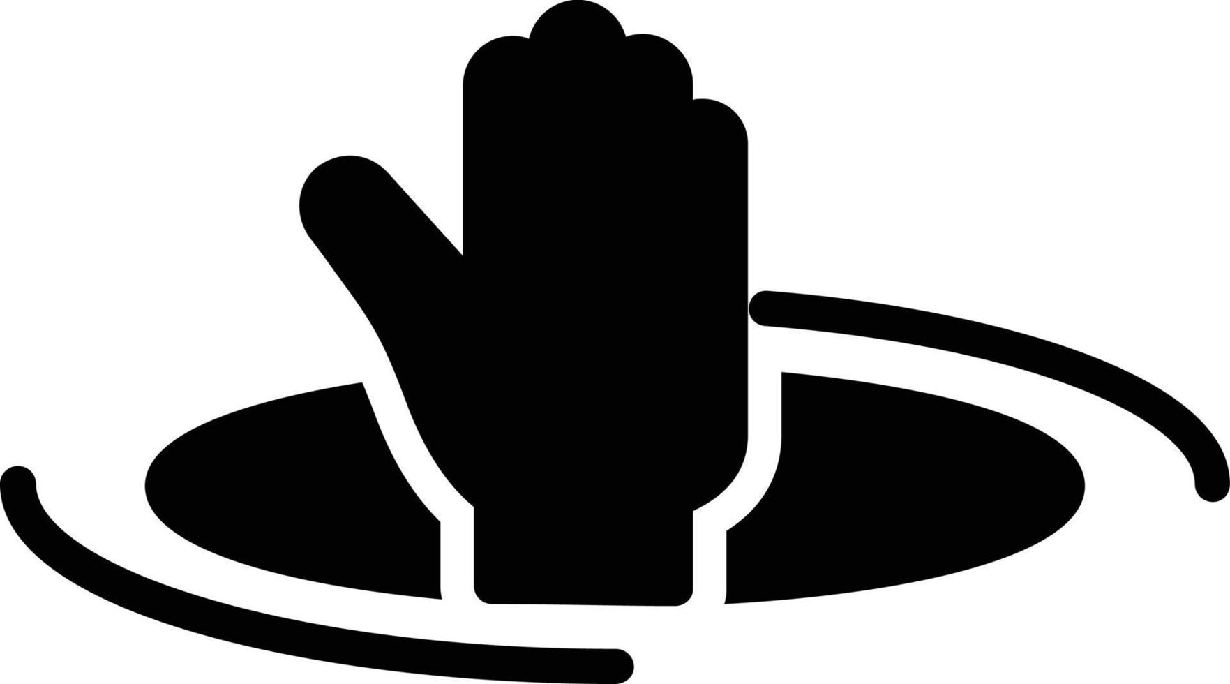icône de glyphe de noyade vecteur