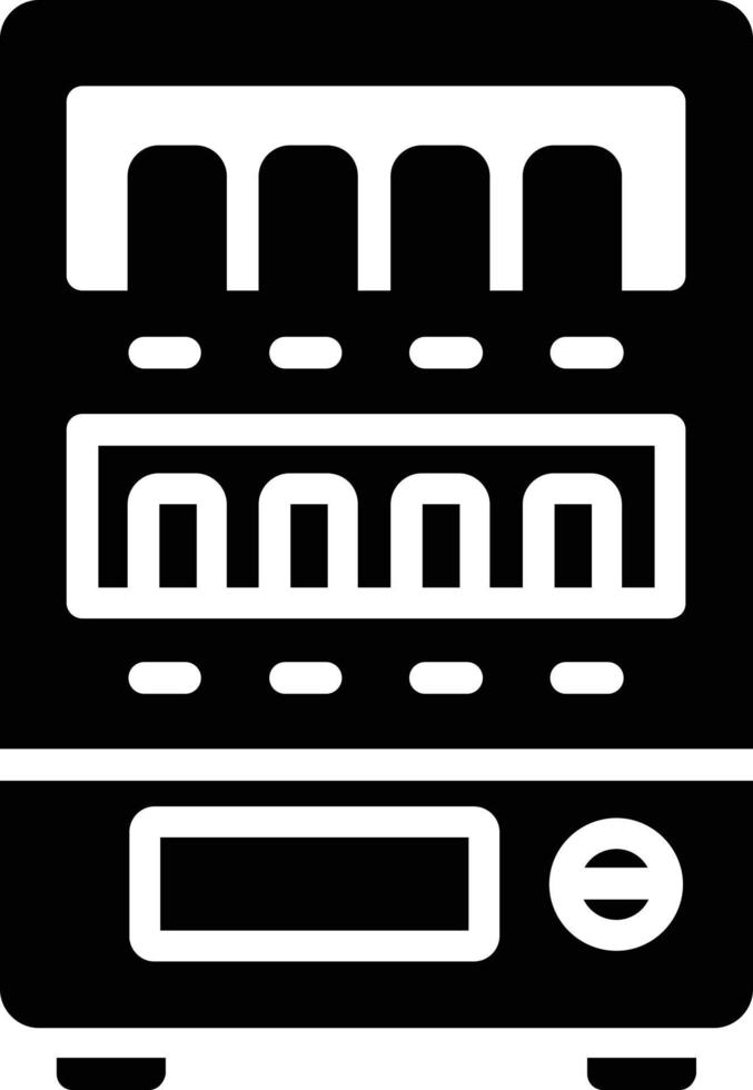 icône de glyphe de distributeur automatique vecteur