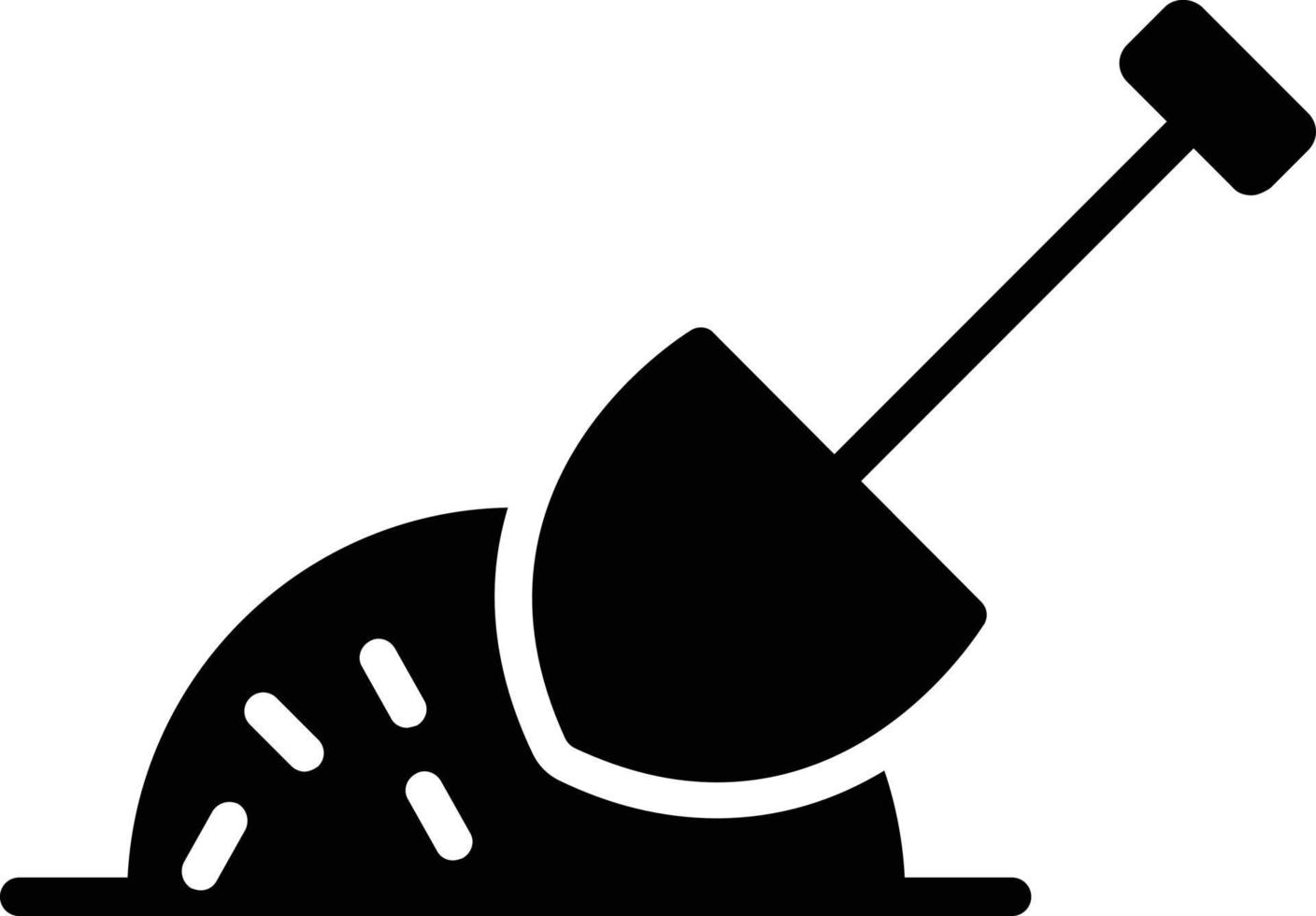 icône de glyphe de pique vecteur