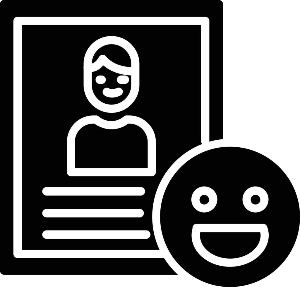 icône de glyphe de rire vecteur