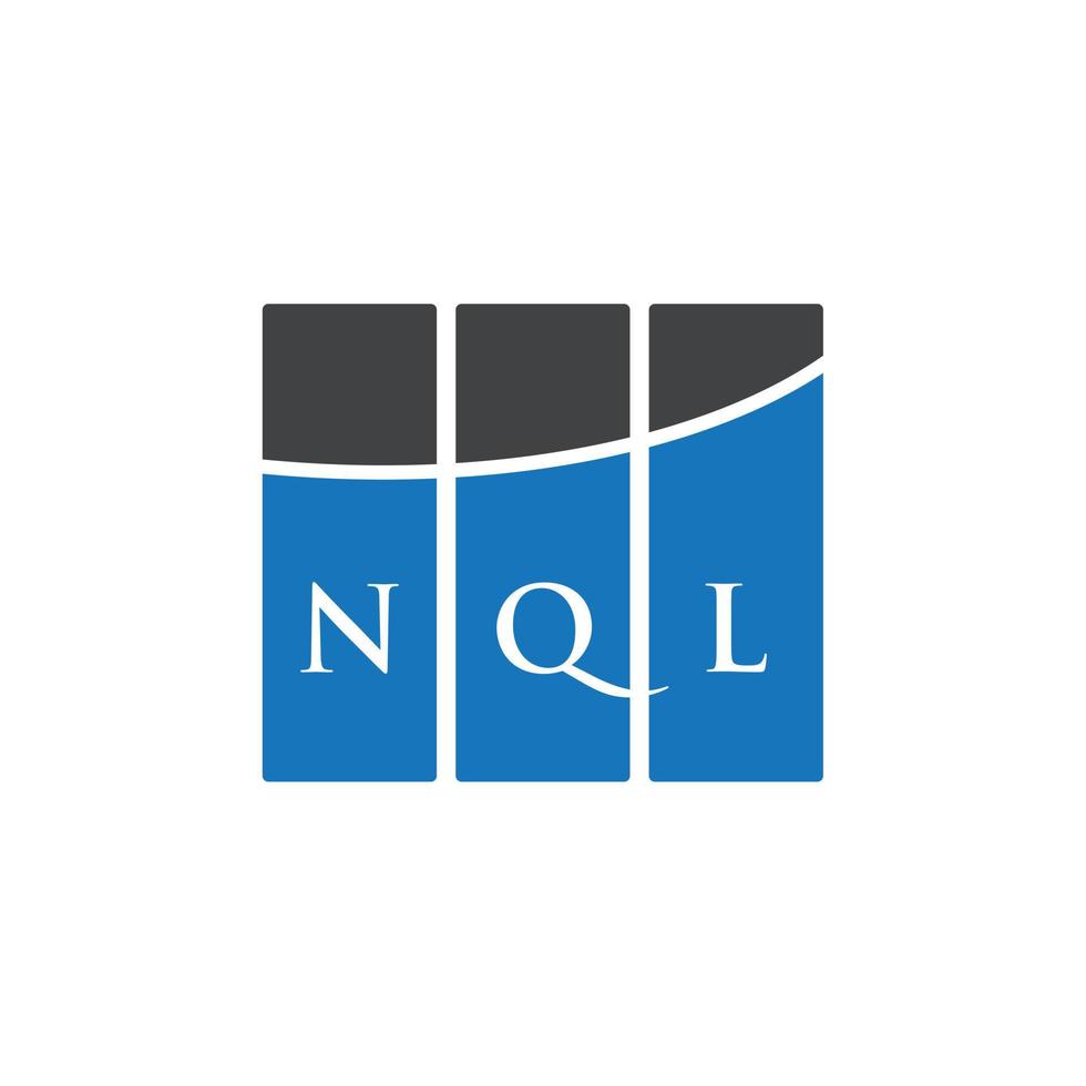 création de logo de lettre nql sur fond blanc. concept de logo de lettre initiales créatives nql. conception de lettre nql. vecteur
