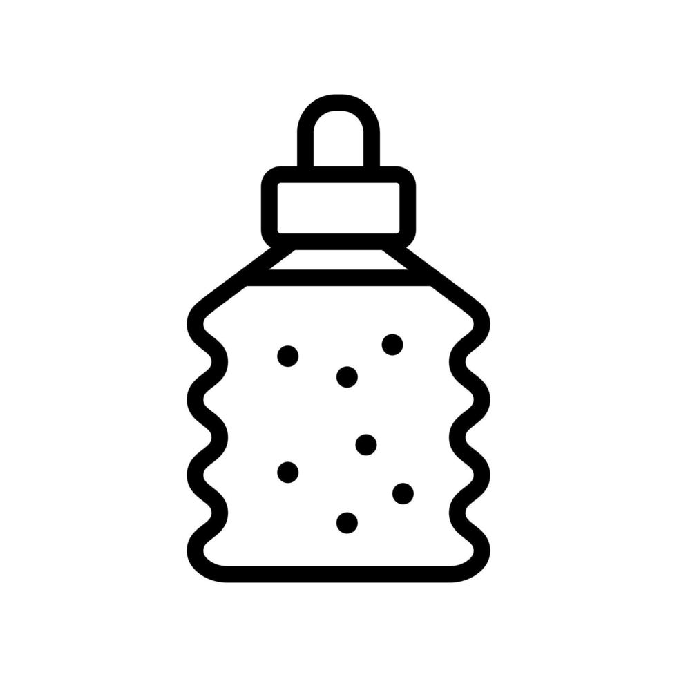 illustration de contour vectoriel icône bouteille liquide slime