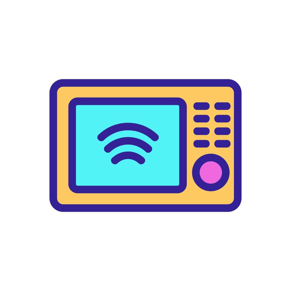 vecteur d'icône de maison intelligente. illustration de symbole de contour isolé