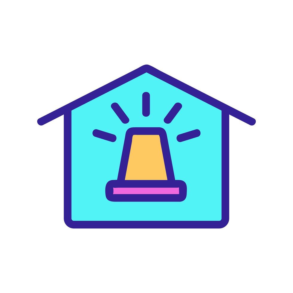 vecteur d'icône de maison intelligente. illustration de symbole de contour isolé