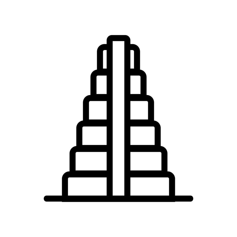 illustration de contour vectoriel icône gratte-ciel