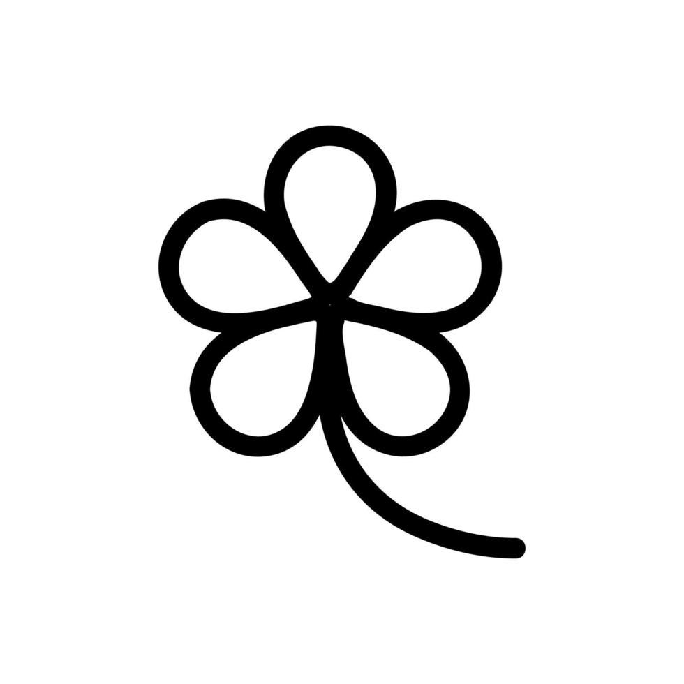 vecteur d'icône de fleur. illustration de symbole de contour isolé