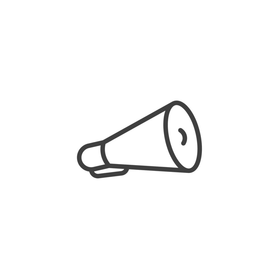 Le signe vectoriel du symbole du haut-parleur est isolé sur un fond blanc. couleur de l'icône du haut-parleur modifiable.