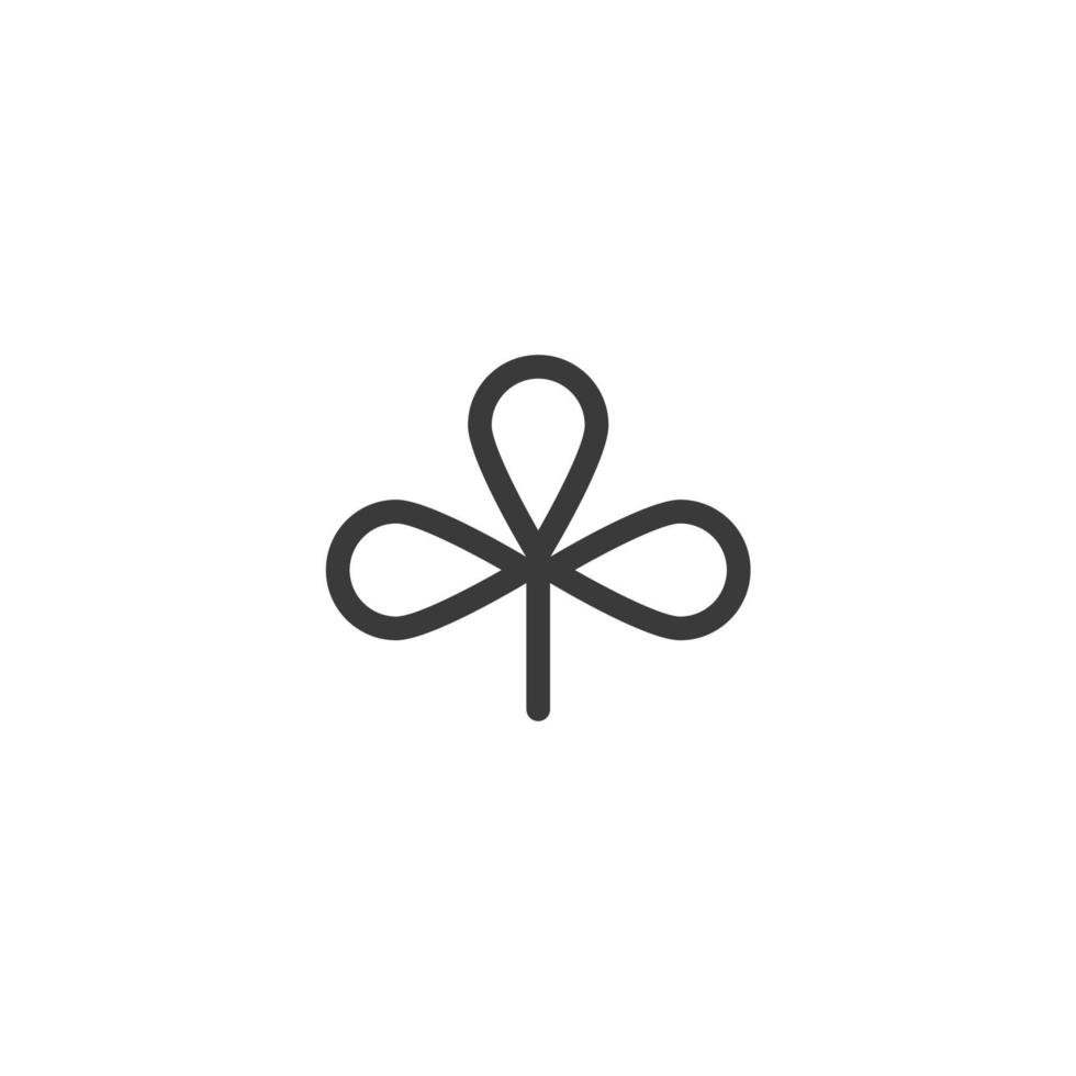 Le signe vectoriel du symbole de la nature de la feuille est isolé sur un fond blanc. couleur de l'icône de la nature des feuilles modifiable.