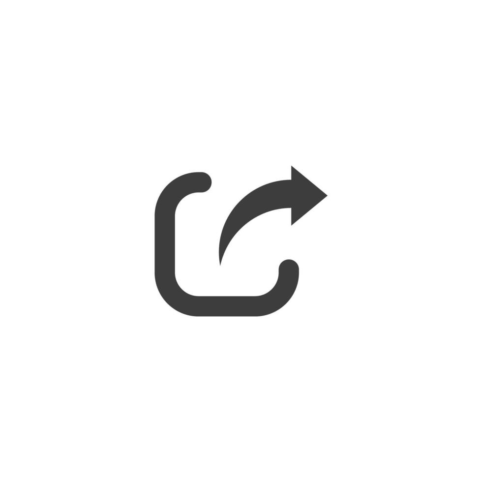Le signe vectoriel du symbole de lien externe est isolé sur un fond blanc. couleur de l'icône du lien externe modifiable.