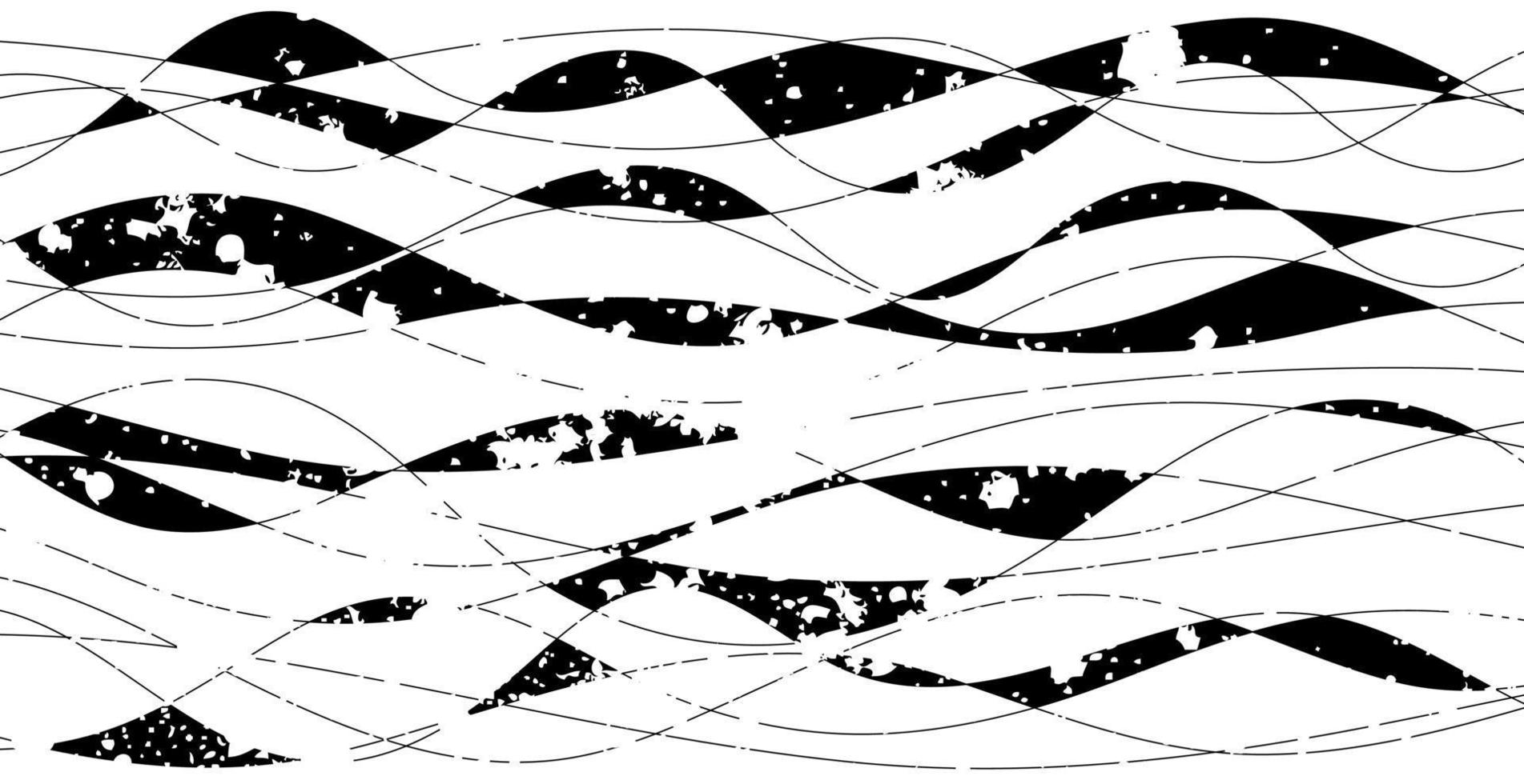 fond de lignes grunge. lignes dessinées à la main. vague de motif abstrait lisse. texture de bande grunge. illustration vectorielle eps 10 vecteur