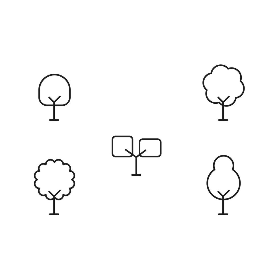 vecteur d'arbre ui essentiel pour le site Web, le symbole, l'icône