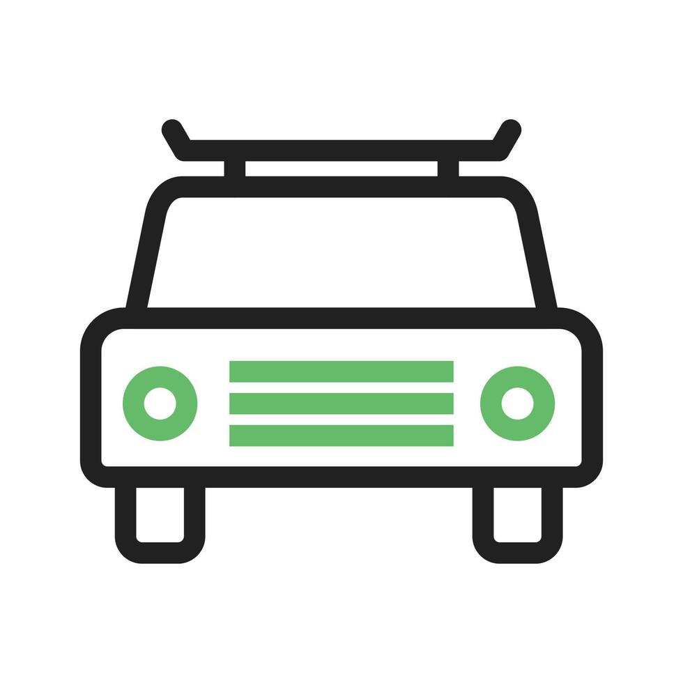 ligne de taxi icône verte et noire vecteur