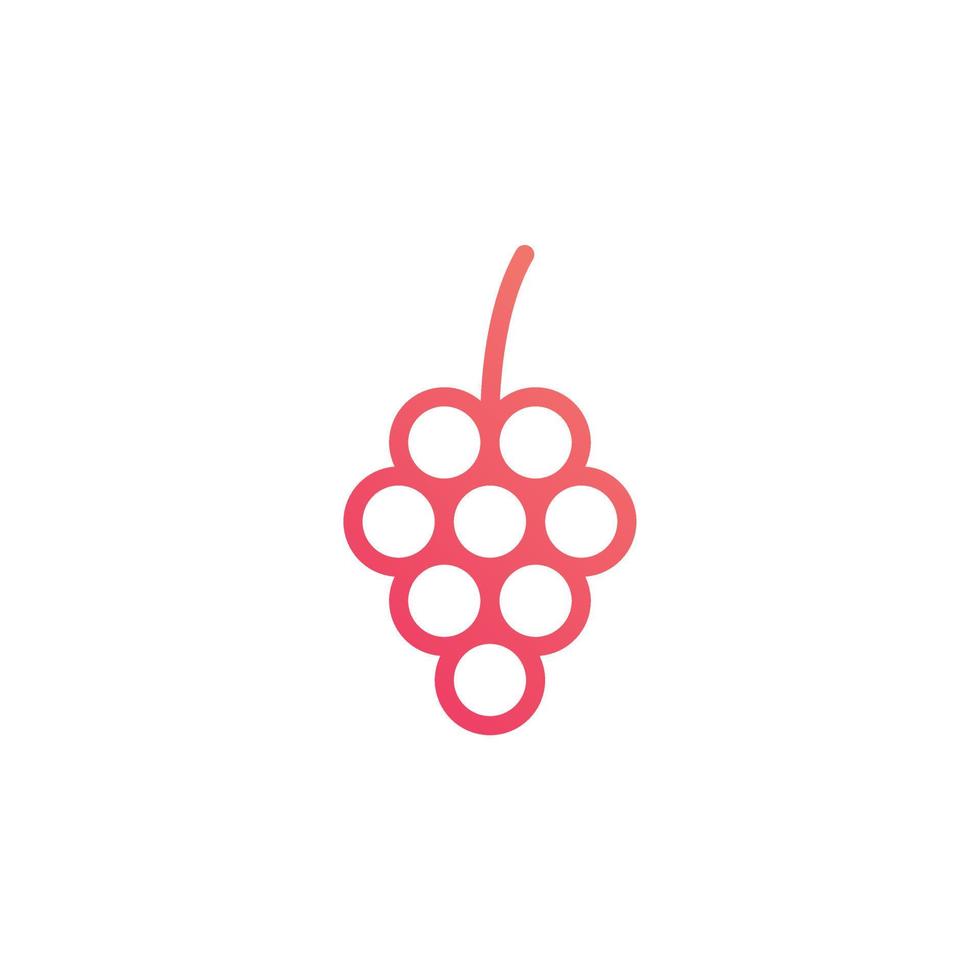 vecteur de raisin pour la présentation de l'icône du symbole du site Web
