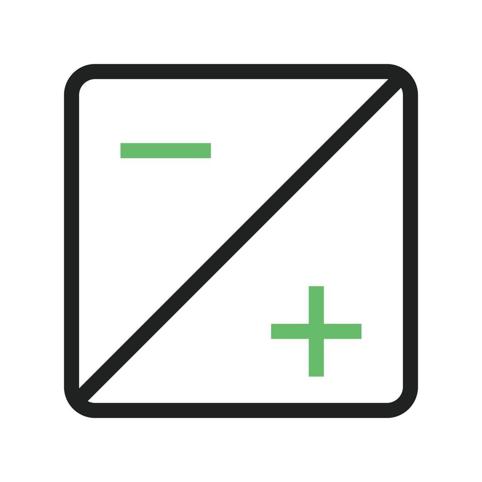 ligne d'exposition icône verte et noire vecteur
