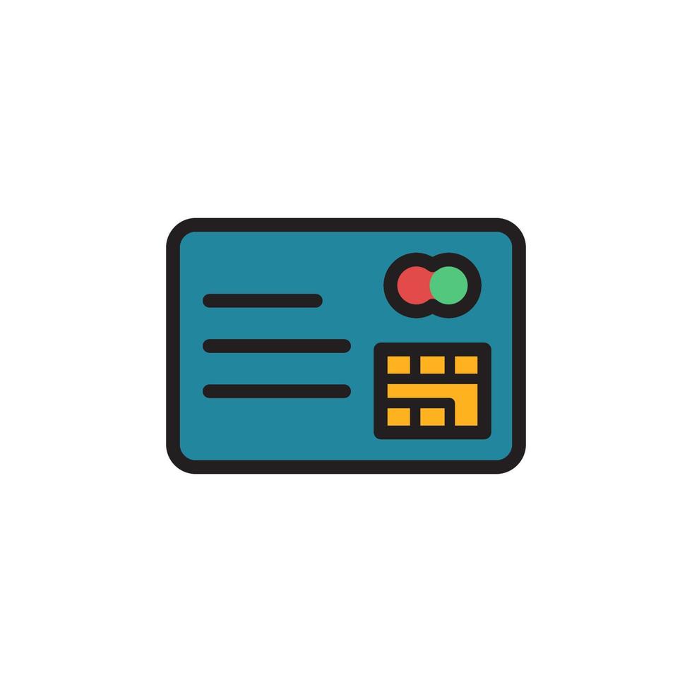 icône de carte de crédit eps 10 vecteur